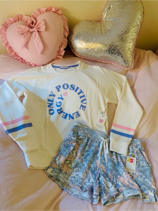 P.J. Salvage Other - Loungewear Matching Set PJ Salvage Pastel Pink & Blue Positive Energy Comfy SZM
